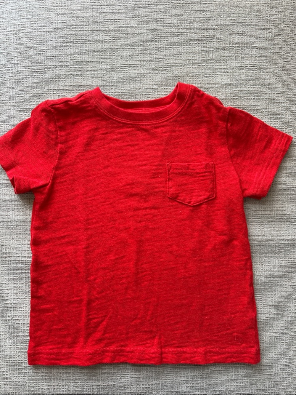 Janie and Jack Red Short Sleeve Pocket Tee size 3T